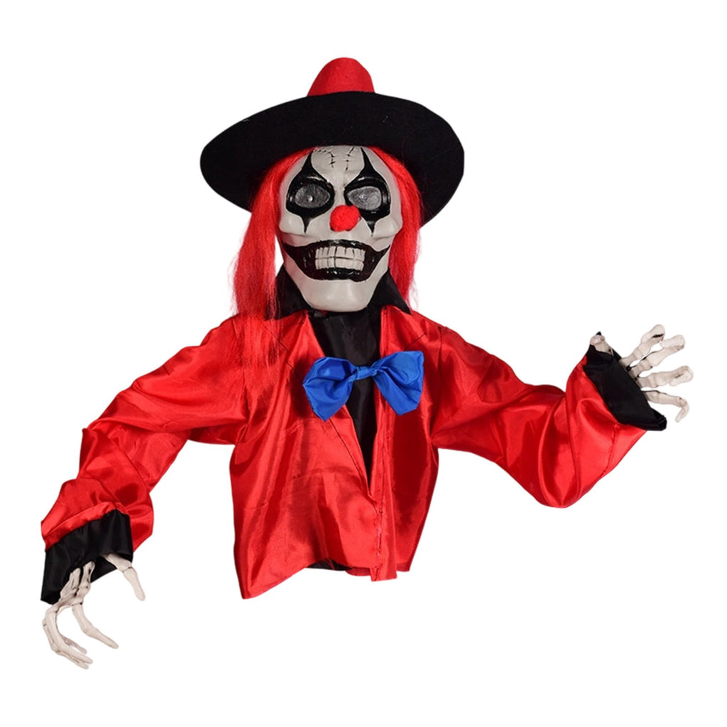 Halloween Decorations Savings, Halloween Animated Yard Stake: Voice-Activated Light Up Clown, Spooky Halloween Decor for Outdoor Patio Garden with Sound & Glow, Halloween Decorations Outdoor