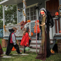 Costway 5 FT Halloween Animated Standing Witch Life Size Decoration with Posable Arms